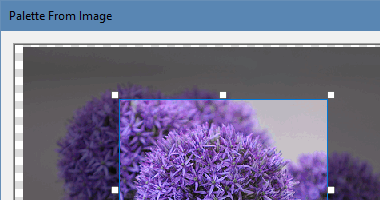 Creating a palette from an existing image