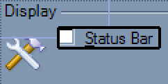 The custom client area