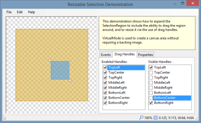While you probably wouldn't do this, hiding one or two of the drag handles could be useful for some scenarios