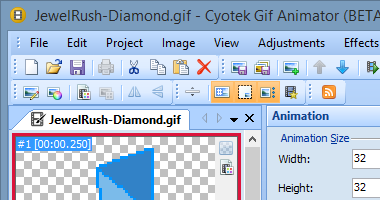 Easy GIF Animator - animated GIF image editor for Windows.