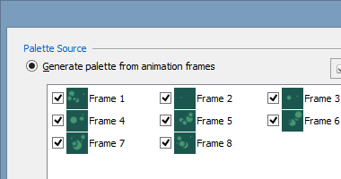 Creating a global palette