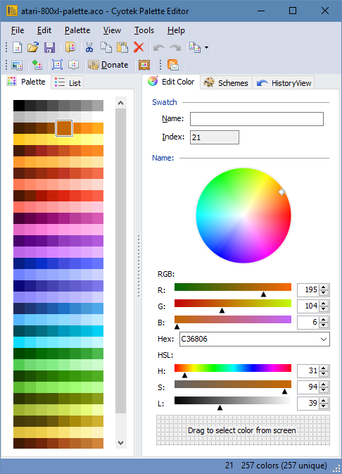 Cyotek Color Palette Editor Windows 11 download